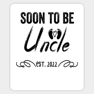 Soon To Be Uncle Est 2022 Funny Pregnancy Sticker